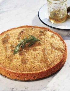 Hazelnut Cornmeal Cake with Rosemary Honey Recipe Image